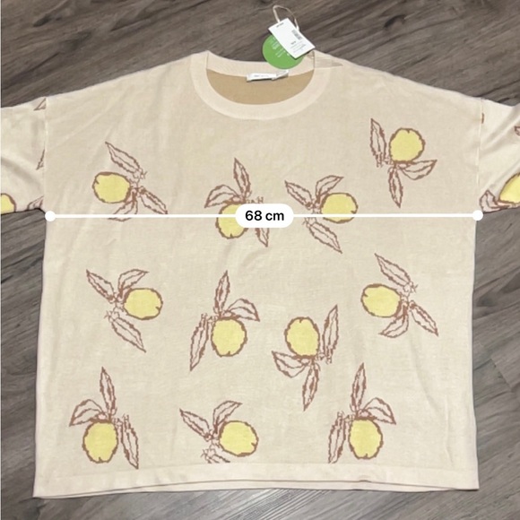 NWT Ricki’s Ladies XXL Lemon Print Crewneck Sweater - Picture 12 of 16